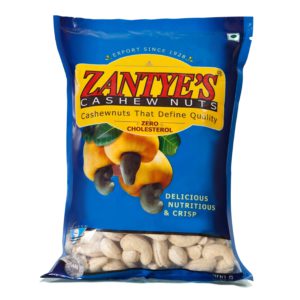 Zantye zero cholesterol cashews nuts| W240 cashew price